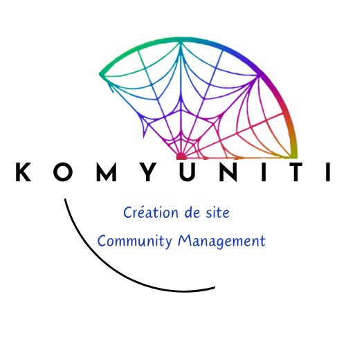 logo de Komyuniti, Community management pour les artistes musiciens et création de site multi domaines